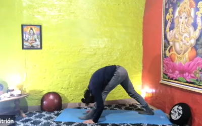 Yoga para controlar la ansiedad, con estiramientos.