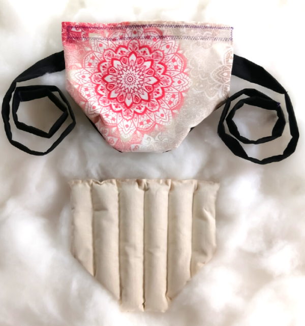 Guatero Semillas Menstrual/Lumbar 100% algodon modelo Mandala rojo