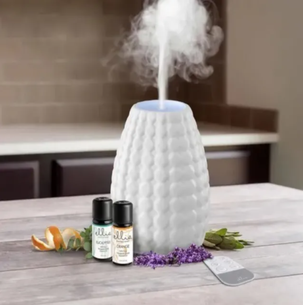 Humidificador cerámica Largo Aromaterapia con Musica y Luz - Imagen 3